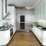interior-futuristic-modern-kitchen-from-new-yorks-stylish-design-with-grey-marble-countertops-and-fabulous-stainless-steel-cooling-wine-cabinet-also-modern-chimney-ideas-modern-kitchens-from-new-york